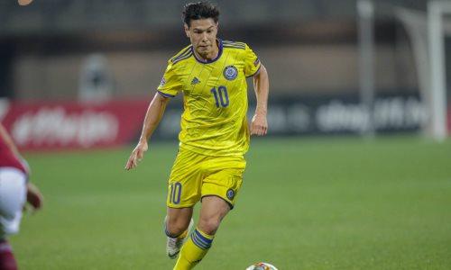 Футболист сборной Казахстана дебютировал в стартовом составе китайского клуба