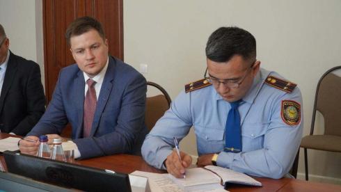 Сотрудники ОБСЕ встретились с руководством ДП Карагандинской области