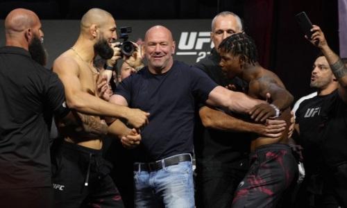 «Кусок дерьма, скажи что-то сейчас!». UFC показал видео потасовки Чимаева и Холланда перед боем