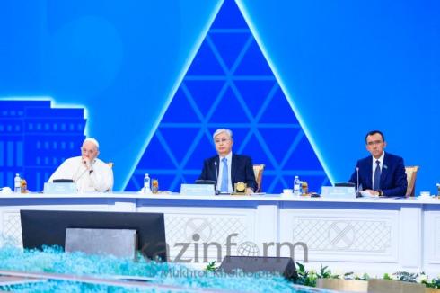 Президент РК поблагодарил участников VII Съезда лидеров мировых и традиционных религий