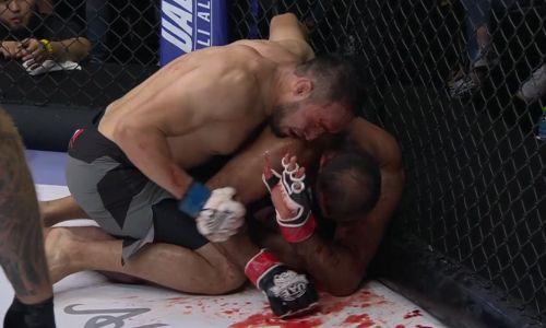 Как казахстанский боец жестоко наказал экс-чемпиона за запрещенный удар. Видео