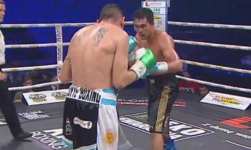 Видео полного боя казахстанского чемпиона WBO с экс-соперником Сондерса