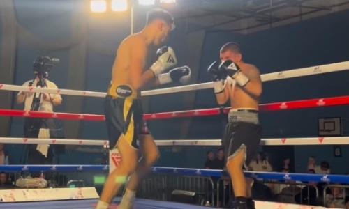 Нокаутированный в Казахстане боксер выдохся и отказаться драться. Видео