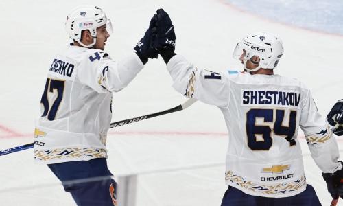 Шайбы игроков «Барыса» попали в топ-10 голов прошедшей недели КХЛ. Видео