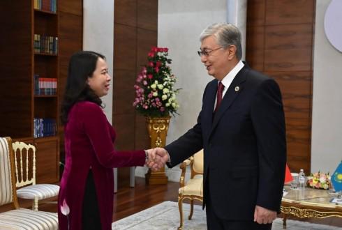 Президент РК провел встречу с вице-президентом Вьетнама Во Тхи Ань Суан