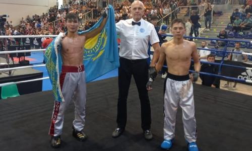 Казахстанский спортсмен стал чемпионом мира по кикбоксингу среди юношей и молодежи
