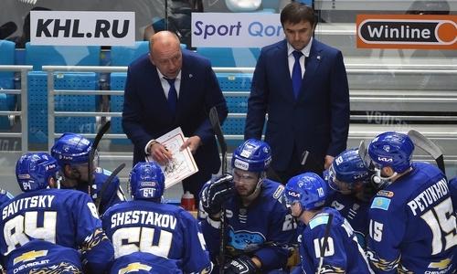 В «Барысе» назвали причину провальной игры во втором периоде матча КХЛ с «Сибирью»