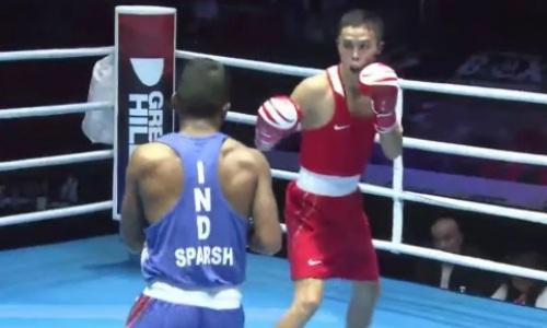 Видео первого боя Сакена Бибосынова с камбэком на ЧА-2022 по боксу
