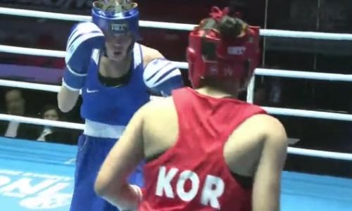 Видео первого боя вице-чемпионки мира из Казахстана на ЧА-2022 по боксу