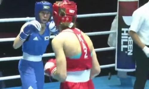 Видео полного боя призерки чемпионата мира из Казахстана на ЧА-2022 по боксу