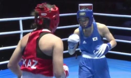 Видео полного боя чемпионки Азии из Казахстана в полуфинале ЧА-2022 по боксу