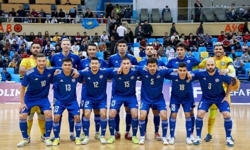 Казахстан назвал состав на матч с Черногорией в отборе ЧМ-2024 по футзалу