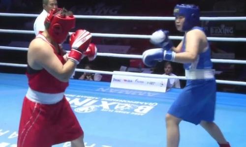 Видео полного боя вице-чемпионки Азии из Казахстана за выход в финал ЧА-2022 по боксу