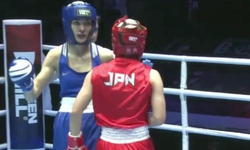 Казахстан vs Япония. Видео полного боя с нокдауном победителя за «золото» ЧА-2022 по боксу