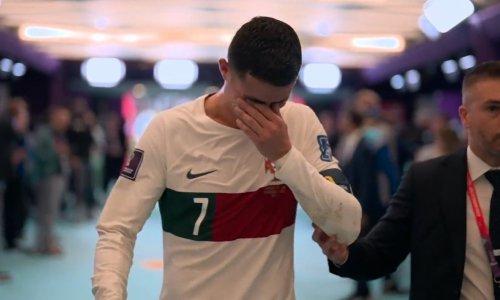 Криштиану Роналду разрыдался после вылета с ЧМ-2022 по футболу. Видео