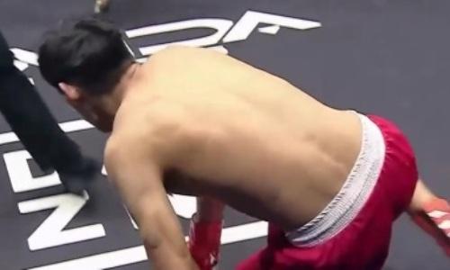 Видео быстрого нокаута в первом бою вечера бокса в Алматы