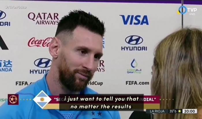Аргентинская журналистка произнесла Месси трогательную речь после матча с Хорватией