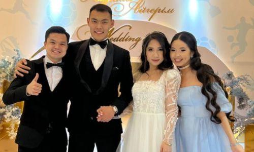 Игрок сборной Казахстана показал фото со свадьбы Нуралы Алипа