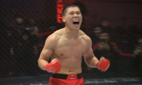 Казахстанский боец оформил первый нокаут на турнире MMA. Видео
