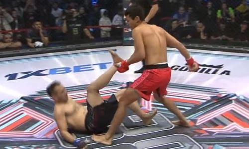 Казахстанский актер оформил жесткий нокаут на турнире MMA. Видео