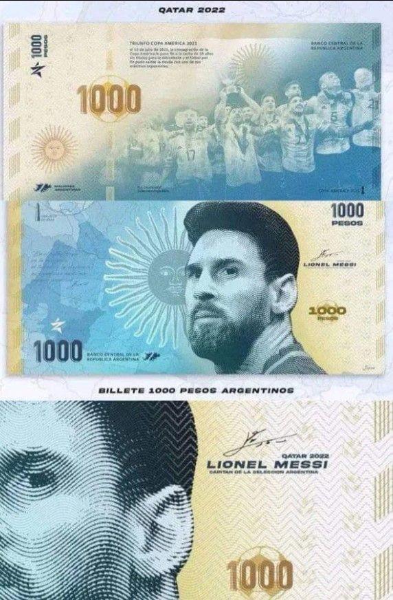 В Аргентине могут выпустить банкноты с изображением Месси
