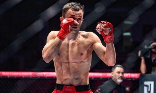 Казахстанский файтер высказался о своей яркой победе в главном бою турнира MMA