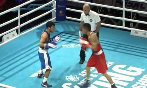 Видео полного боя чемпиона мира из Казахстана против узбекистанца за «золото» чемпионата Азии по боксу до 22 лет