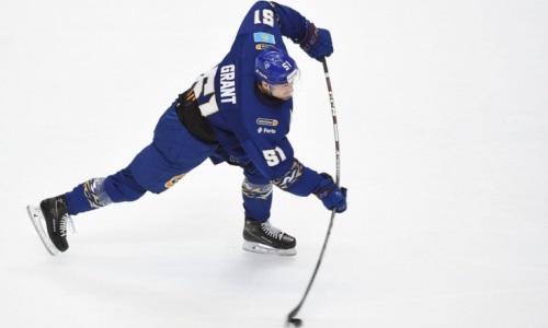 Хоккеист «Барыса» совершил самый сильный бросок месяца в КХЛ. Видео
