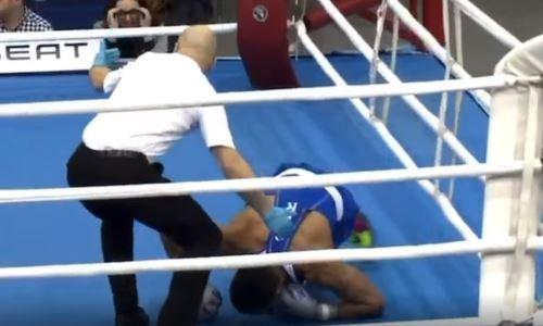 Боксер из Германии «потерялся» в ринге после ударов казахстанского чемпиона. Видео мощного нокаута