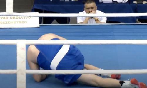 Убойным нокаутом завершился бой призера Олимпиады по боксу из Казахстана. Видео