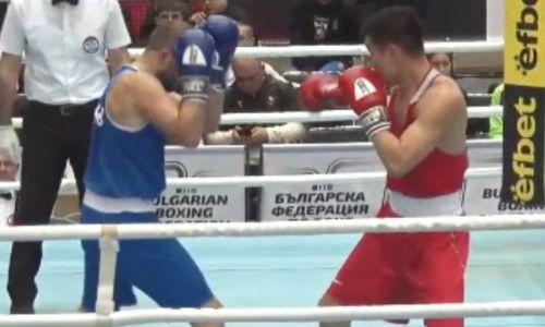 Видео полного первого боя чемпиона мира из Казахстана на малом ЧМ-2023 по боксу