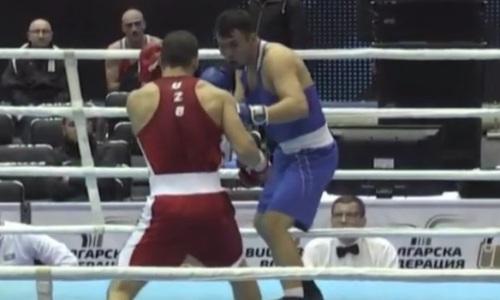 Видео полного боя казахстанского боксера против чемпиона Узбекистана