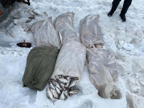 В Карагандинской области полицейские задержали браконьера с рыбой на сумму 896 тысяч тенге