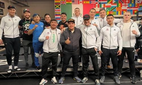 Появилось новое видео с тренировок казахстанских боксеров под руководством наставника «Канело»
