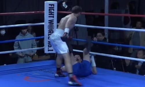Убойным нокаутом завершился бой узбекистанского боксера. Видео
