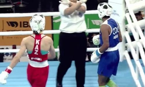 Видео первого боя казахстанки с избиением и нокдауном соперницы на ЧМ-2023 по боксу