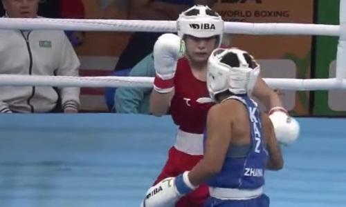 Видео драматичного боя Казахстан vs Узбекистан с нокдауном на женском ЧМ-2023 по боксу