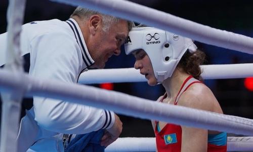Разгромом завершился бой Казахстана за «золото» женского ЧМ-2023 по боксу