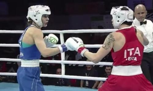 Видео первого боя Казахстана за «золото» женского ЧМ-2023 по боксу