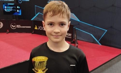 Юный казахстанец завоевал «бронзу» турнира по настольному теннису в Берлине