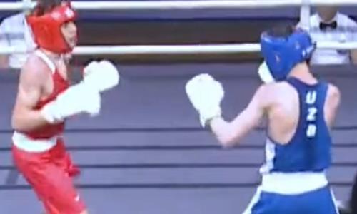 Бой Казахстан vs Узбекистан за «золото» международного турнира по боксу завершился разгромом. Видео