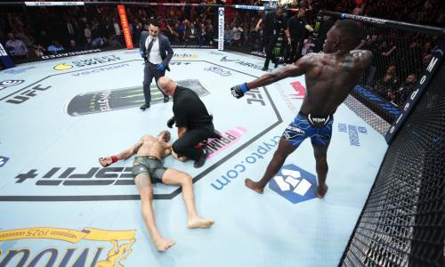 Видео тяжелого нокаута в реванше Перейра — Адесанья на UFC 287