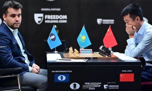 В Казахстане состоялась третья партия за мировую шахматную корону