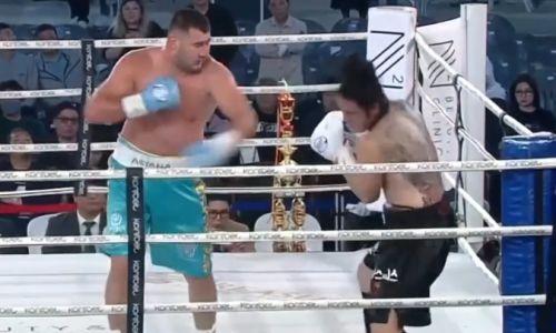 Видео полного боя с нокаутом, или Как казахстанский супертяж заставил мучиться соперника у него на родине