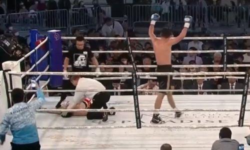 Видео полного боя непобежденных боксеров Казахстана и Японии с глухим нокаутом за титул чемпиона WBO