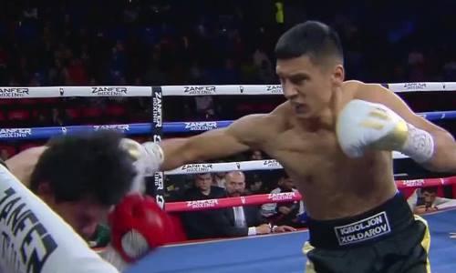 Нокаутом в первом раунде закончился бой непобежденного узбекистанского боксера в Мексике. Видео