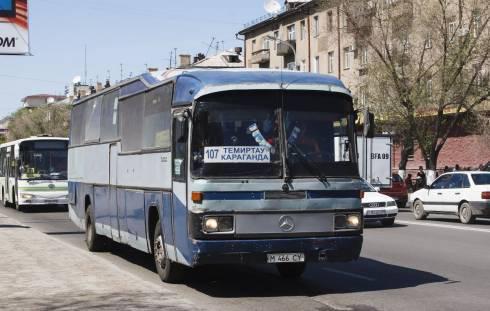 С сегодняшнего дня увеличилось число автобусов на маршруте Караганда-Темиртау
