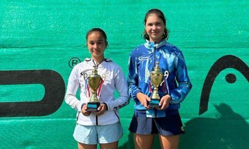 Двойным триумфом казахстанки завершился юниорский теннисный турнир в Албании