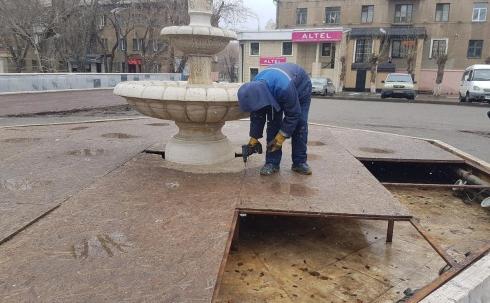 Расконсервация фонтанов началась в Караганде