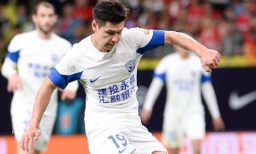 Экс-футболист сборной Казахстана сыграл третий матч в сезоне за китайский клуб